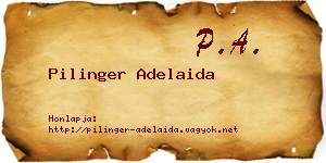 Pilinger Adelaida névjegykártya